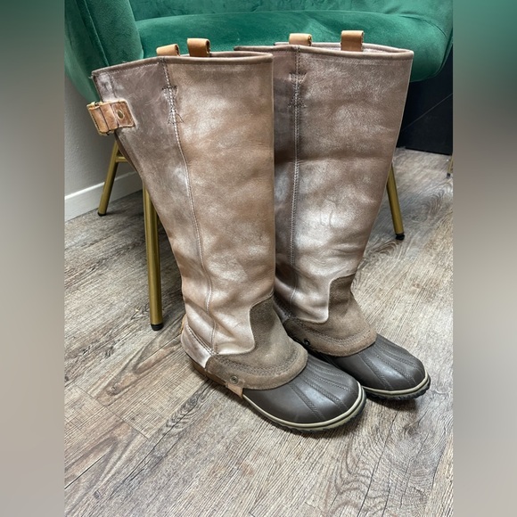 Sorel slim pack grey tall boots - Picture 1 of 10